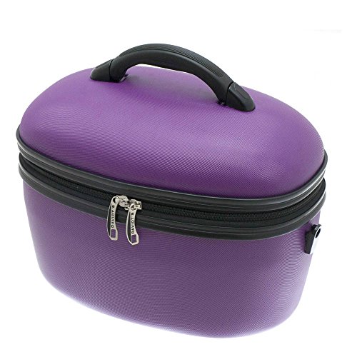 Preisvergleich Produktbild Davidts Beauty Case KOSMETIKTASCHE Schmuck Kosmetik Friseur Schmink Koffer (Lila)