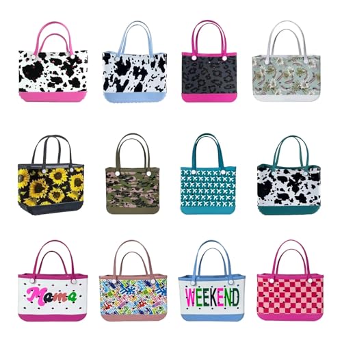 Rubber Tote Bag, Waterproof Beach Bag Pool Bag, Travel Tote Bag for Women, EVA Rubber Bag, Beach Vacation Essentials4