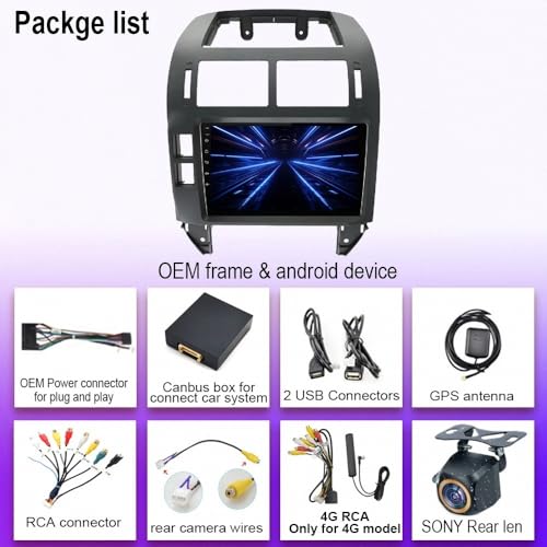 Radio de coche con GPS Toyota Corolla Verso 2009-2018 y Bluetooth A2DP WiFi 7