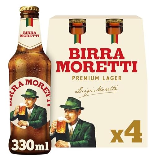 4x Bier Moretti 'Birra Moretti' Bier aus italien, 330 ml
