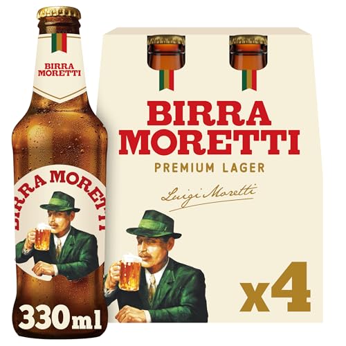 Birra Moretti Lager Beer Bottle 4 X 330 Ml