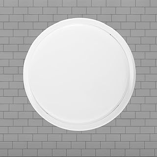 LED浴室灯 バスルームライト IP65防水 防湿 防水 防雨型 10W 2000lm 4~6畳適用 LEDバスルームライト 小型 壁掛け 天井直付型 浴室照明器具 室外照明 明るい バスルーム 200W相当 省エネ 防虫 50000H 節電 お風呂 洗面所 廊下 防震 軽薄型 節電 おしゃれ (昼光色6000K)