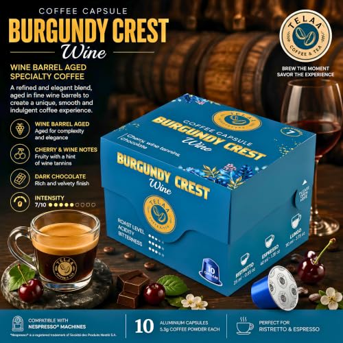 Image of Telaa Barrel-Aged Coffee Pods Combo - Whiskey • Rum • Wine Aged Capsules | 100% Arabica | 30 Capsules Gift Set | Premium Diwali Coffee