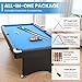 84’’ Pool Table 7FT Game Table Billiards Tables with Includes Accessories, 2 Cue Sticks, Billiard Balls, Rack, Felt Brush and Chalk for Family Game Room Basements