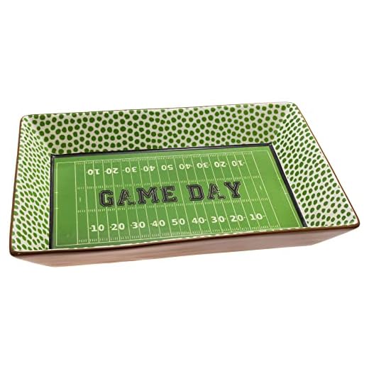Football Party Ceramic Serving Platter