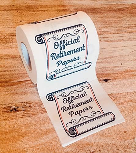 Retirement Papers Toilet Paper - Funny Retirement Gift - For Retired Men, Women, Coworkers, Employees, Boss, Friend, Colleague, Retirement Party image 4