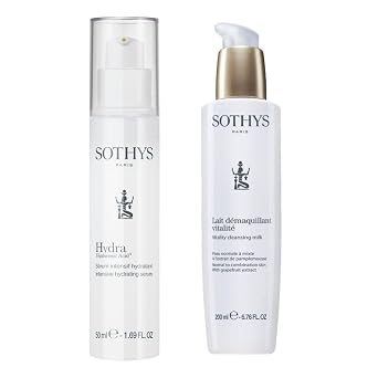 Sothys Cleanse & Hydrate Set Intensive Serum & Vitality Cleansing Milk
