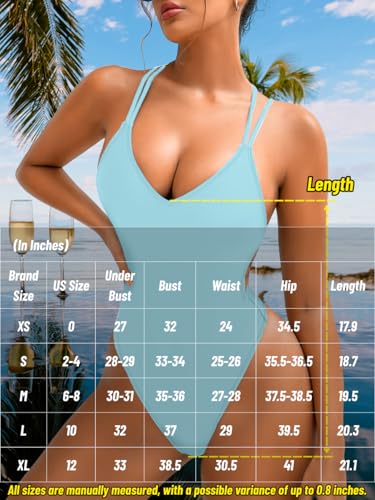 Image of ShawGobow Sexy Swimsuit for Women,Backless Scrunch Butt High Cut Monokini,One Piece Cheeky Bathing Suit Beach Pool Party