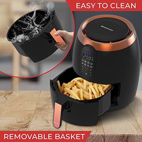 Westpoint Digital Air Fryer 3.5L 1200-1400W (Black-Rose Gold Accents), WAFY-351422.DN - Image 2