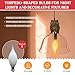 Creative Hobbies® Country Style Silicone Dipped Candle Light Bulbs, 15 Watt -Pack of 6 Bulbs