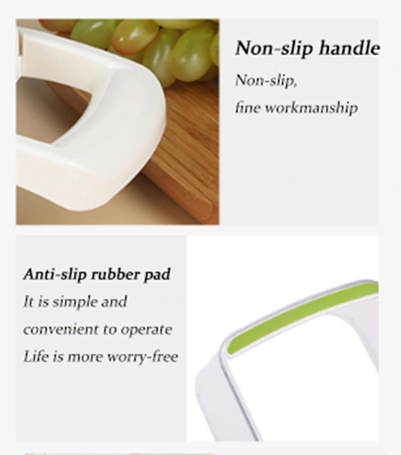 All-in-1 Vegetable Chopper,Multi-Functional Mandoline Slicer - Adjustable Vegetable Slicer - Potato Slicer Veg Cutter White Onion Dicer Cheese Grater,A