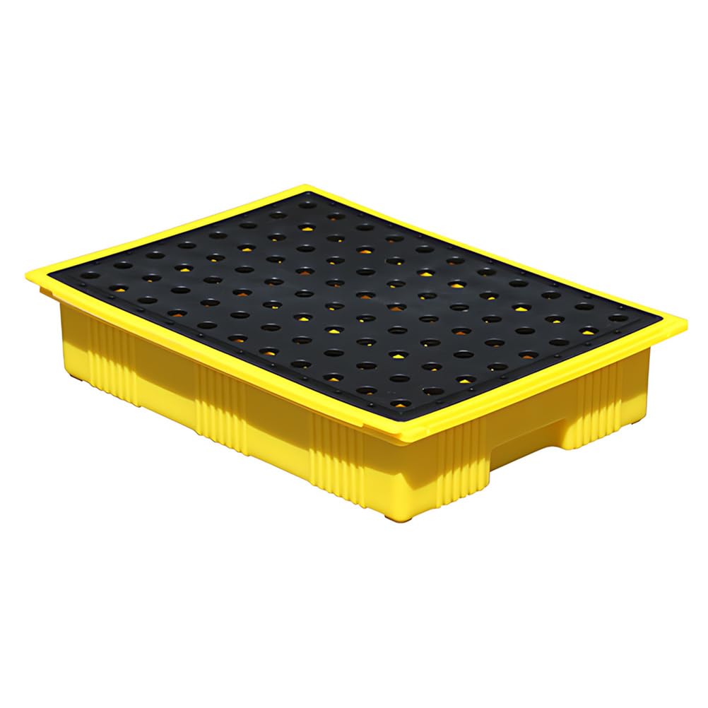 Bandeja de contención de derrames resistente a productos químicos para uso industrial y de laboratorio, fácil de limpiar