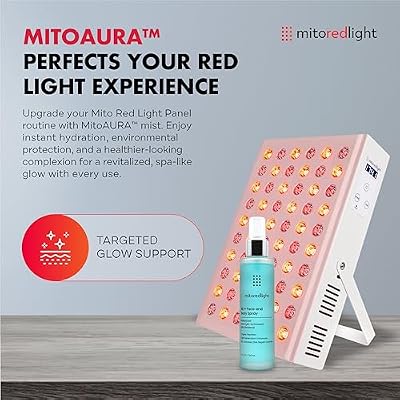 Mito Red Light MitoMIN 2.0 Red Light Panel Red Light Therapy for Face and Neck Red Light & Near Infrared Red Light Therapy At-Home Red Light Therapy for Body