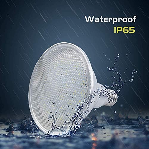 Allesgute 2 X 15W E27 PAR38 LED Floodlight Bulb Warm White 1400LM IP65 Waterproof for Outdoor Use, Eqv.to 150W Halogen Reflector Bulb Not Dimmable 240V
