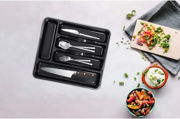 JMS we create smile [  ] Plastic Dish Drainer with Sink Tidy, Washing Up Bowl & Cutlery Tray-Home/kitchen Accessories (Midnight Grey/Dark Grey)