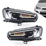 mitsubishi scheinwerfer 【Kompatibilität】 VLAND-Scheinwerfer kompatibel mit Mitsubishi Lancer 2008-2009-2010-2011-2012-2013-2014-2015-2016-2017 Scheinwerfern.