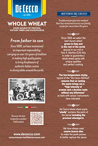 De Cecco Penne Rigate Whole Wheat, 13.25 Oz #TOP1