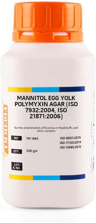 MANNITOL EGG YOLK POLYMYXIN AGAR (ISO 7932:2004, ISO 21871:2006) (500 gm)