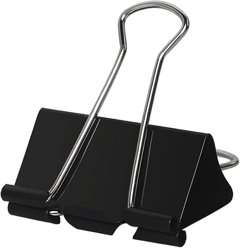 Large Binder Clips 2 Inch (60 Pack), Black | Extra Large Binder Clips Big Paper Clamps for Office and Home Supplies