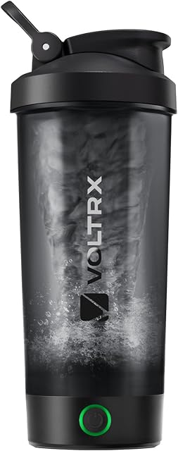 VOLTRX Protein Shaker Bottle, Titanus USB C Rechargeable Electric Protein Shake Mixer, Shaker Cups for Protein