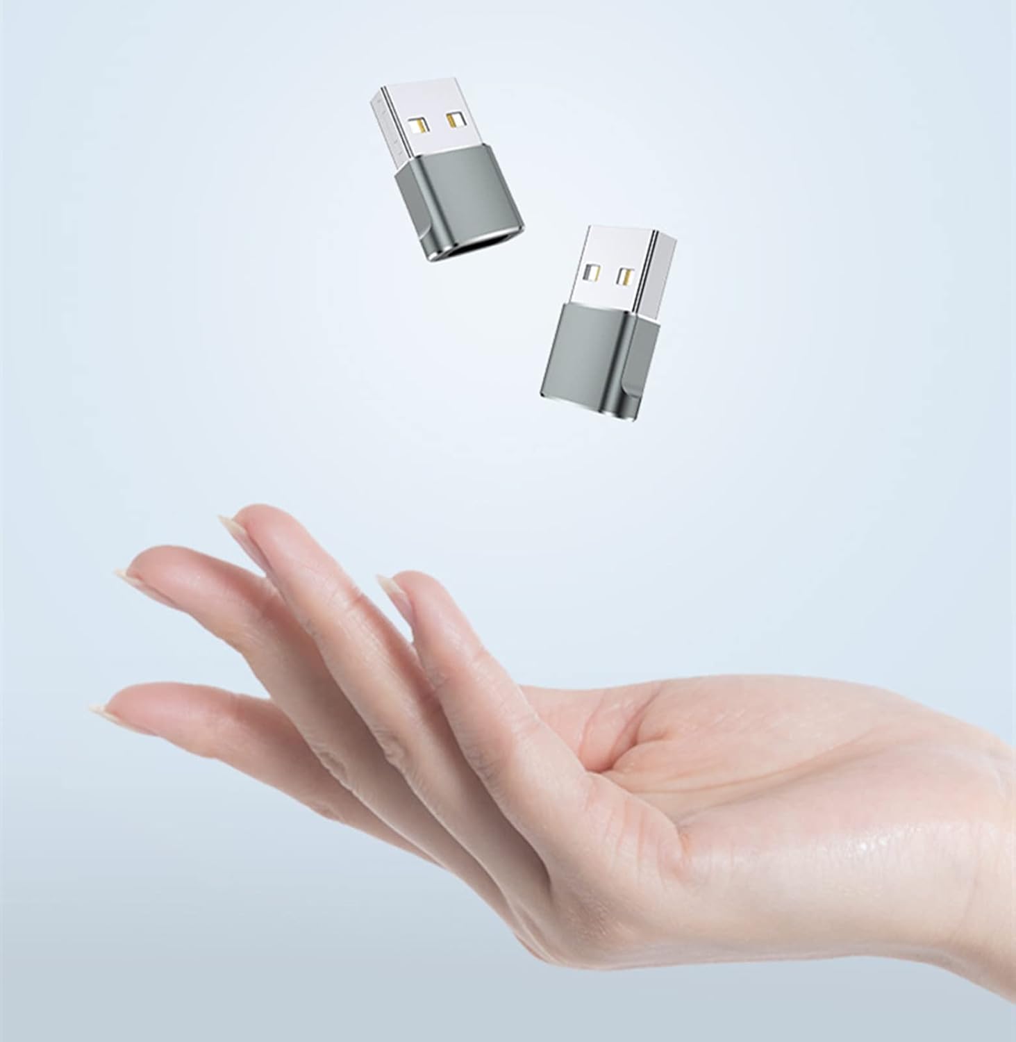 USB C Female to USB Male Adapter 4 Pack,Type A Charger Cable Power Converter for iPhone 11 12 13 Pro Max,Apple iWatch Watch Series 7 SE,AirPods iPad Air,Samsung Galaxy Note 10 20 S22 S21 S20 Plus