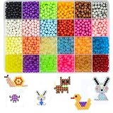 Coriver Abalorios Cuentas de Agua, 24 Colors Pulsera de cuentas de Fusibles Recambio Bolitas, Perlas Completo Juego Manualidades, Actividades Creativas para Niños