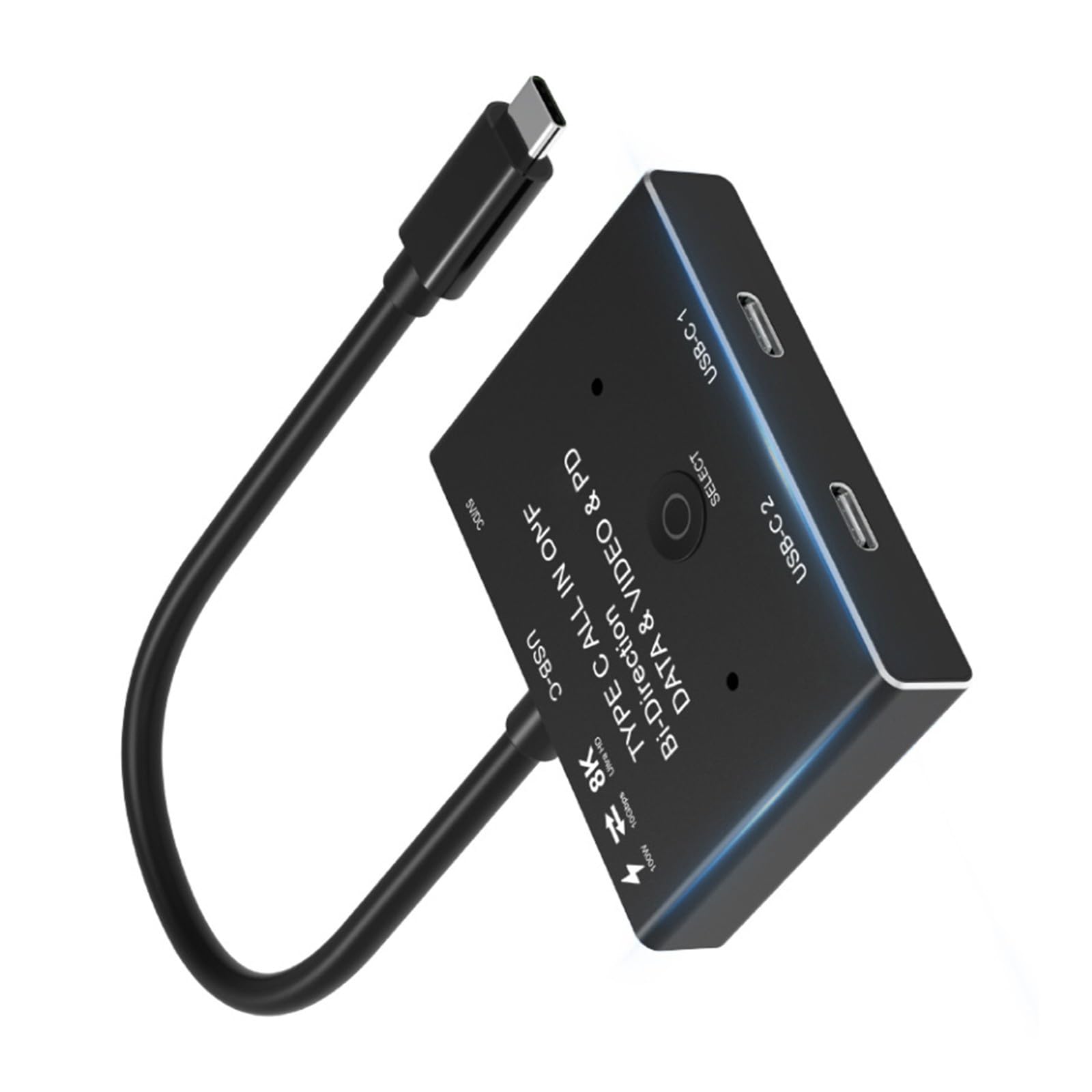 Bascule d'écran 10Gbps et commutateur deux appareils USB C 8K fluide - 8