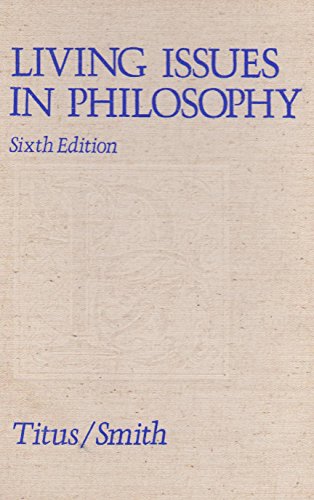 Living issues in philosophy 0442258208 Book Cover