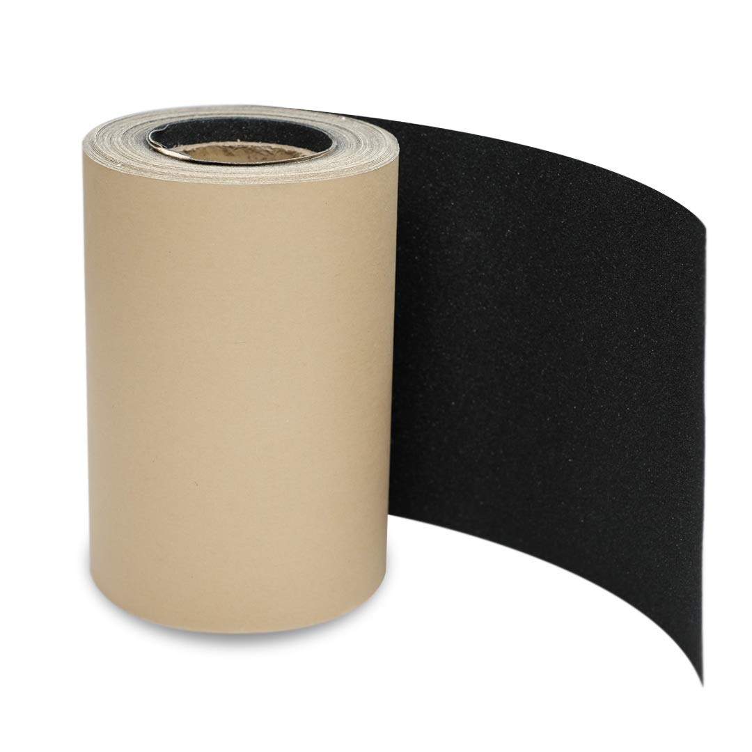 Yocaher BlackWidow 10" x 60' Skateboard Griptape 1 roll, Longboard Griptape, Scooter Griptape, Sandpaper Rollerboard, Non-Slip and Waterproof, Easy to Apply - Black