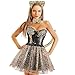 FANOST Leopard Costume Set for Girls, Cat Ears Headband Tails Bowtie Tutu Skirt for Kids Girls Halloween Cosplay Animal Birthday Party Make up Accessories Kindergarten School Event Dress Up Supplies