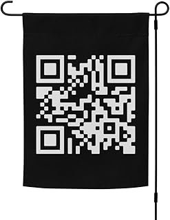 President Trump YMCA Dance QR Code Prank BLACK Garden flag - Home Yard Decor humor for lawns to prank gift