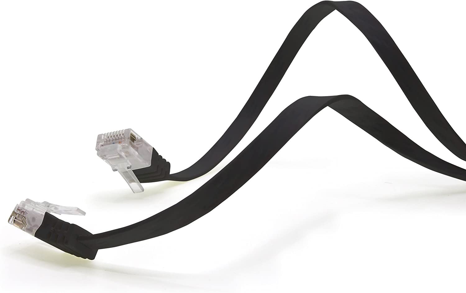 Techly ICOC U6EB-FL-100BKT Câble De Réseau 10 M Cat6 U/UTP (UTP) Noir