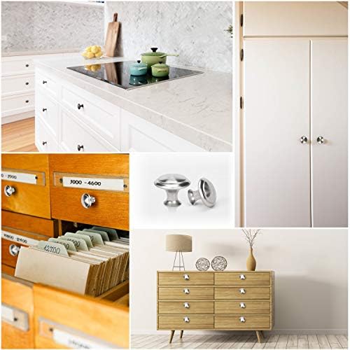 astarye 10pcs Zinc Alloy Drawer Handle Door and Drawer Knobs, for Old Kitchen and Cupboard Makeovers, Black