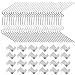 100 Stück W Clips für Gewächshausglas, Gewächshaus Verglasungs Clips aus Edelstahl für Glas,Gewächshaus W Clips,Gewächshaus Fenster Clips, Glasscheiben Befestigungsclips,Glas Clips zum Halten von Glas