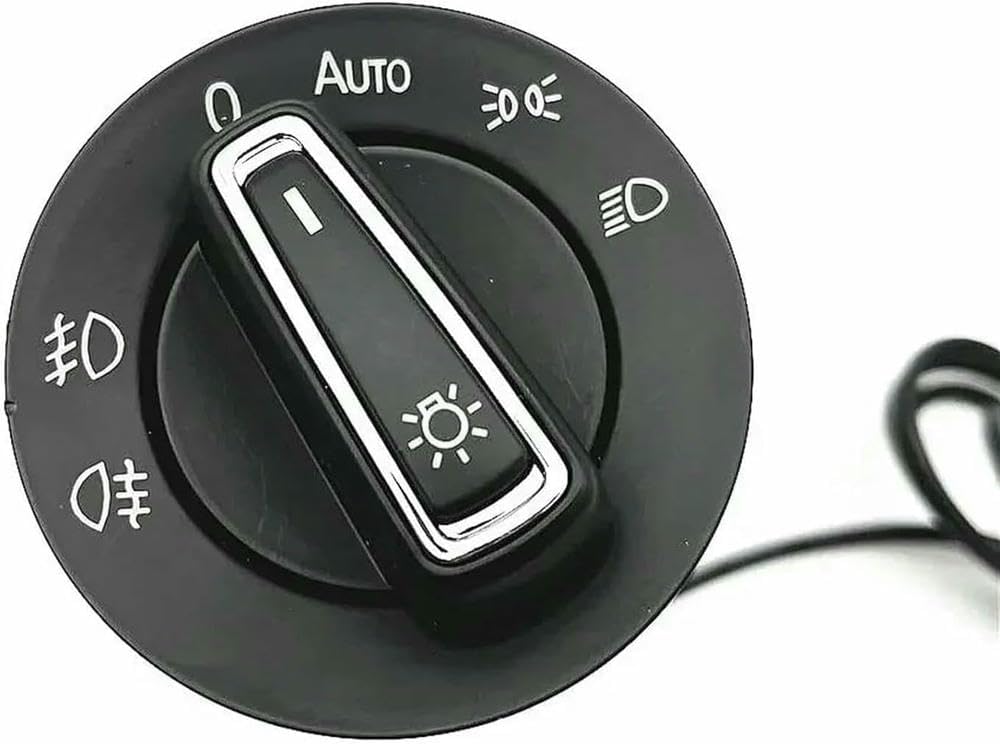 Car Headlight Switch Control, Headlight Switch Sensor Moduel, Fog Light Switch, for Golf Jetta Passat Polo OE# 1C0941531 3Bd941531