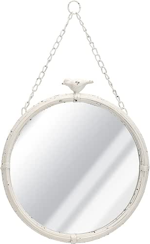 NIKKY HOME 11 Inch Decorative Small Hanging Mirrors Vintage Rustic