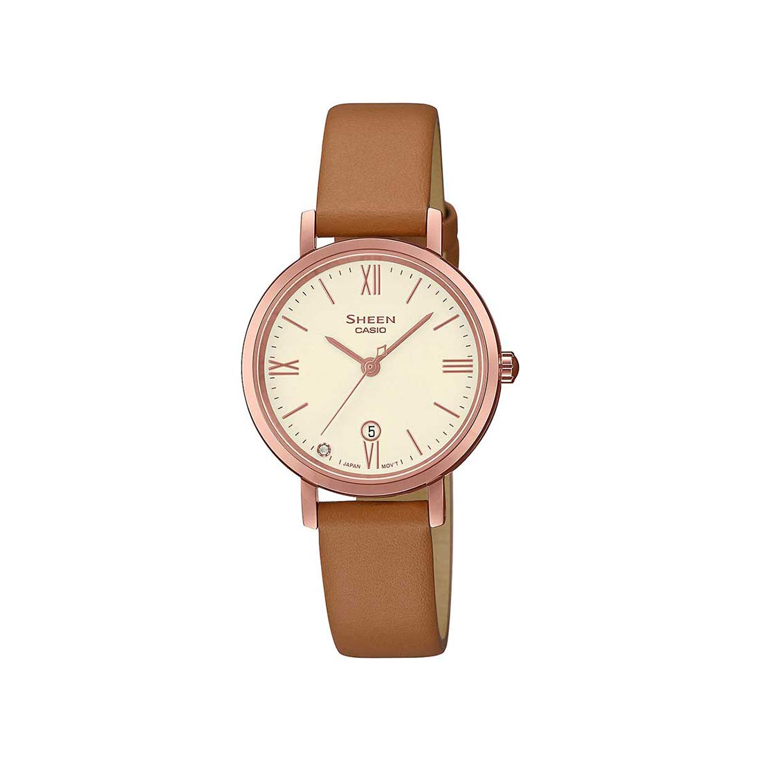 Casio Sheen Analog Rose Gold Dial Womens Watch - SHE-4540CGL-9AUDF (SX279) (B08WYZWYQP) Amazon Price History, Amazon Price Tracker