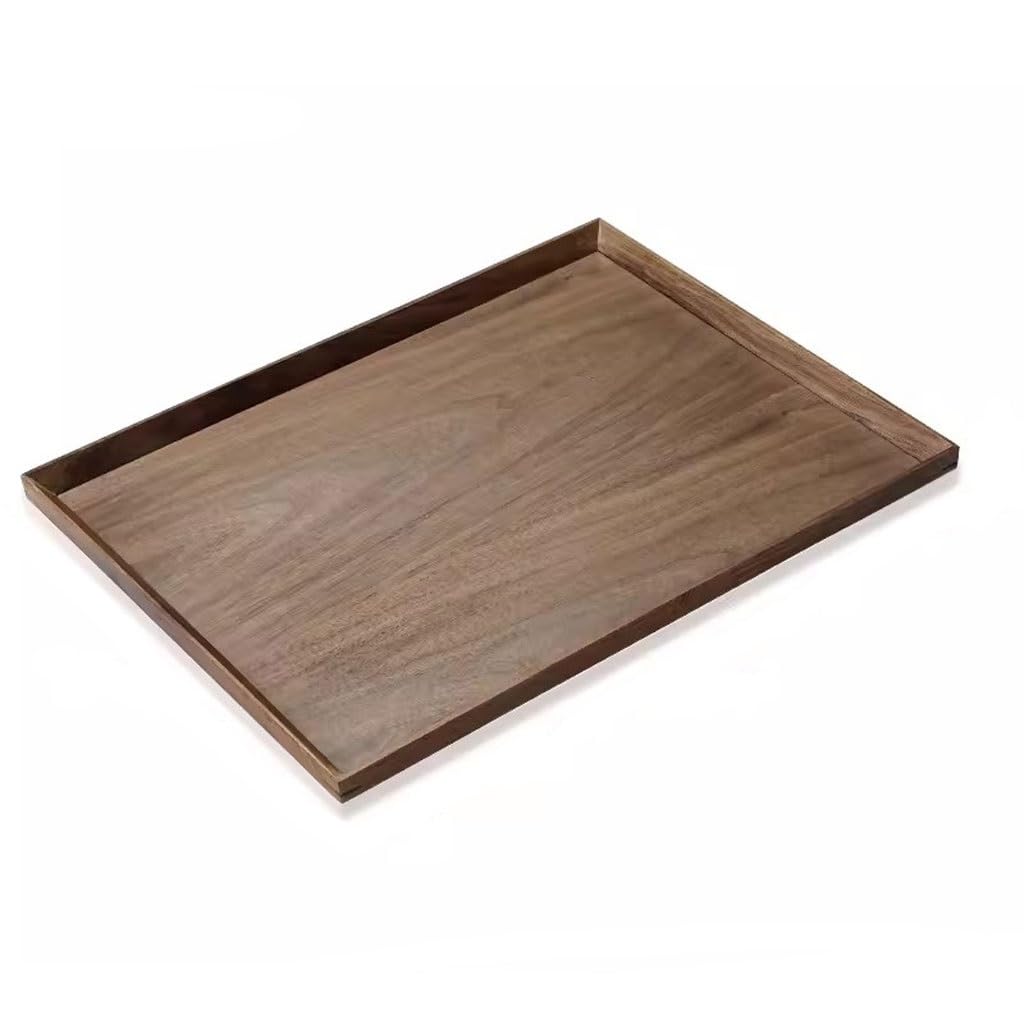 Plateau de petit déjeuner en bois élégant pour le thé et le café de l'après-midi