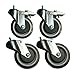 Sandusky WCASTERSET5 4-Caster Set for Wire Shelving, 5" Diameter, 1000 lb. Capacity
