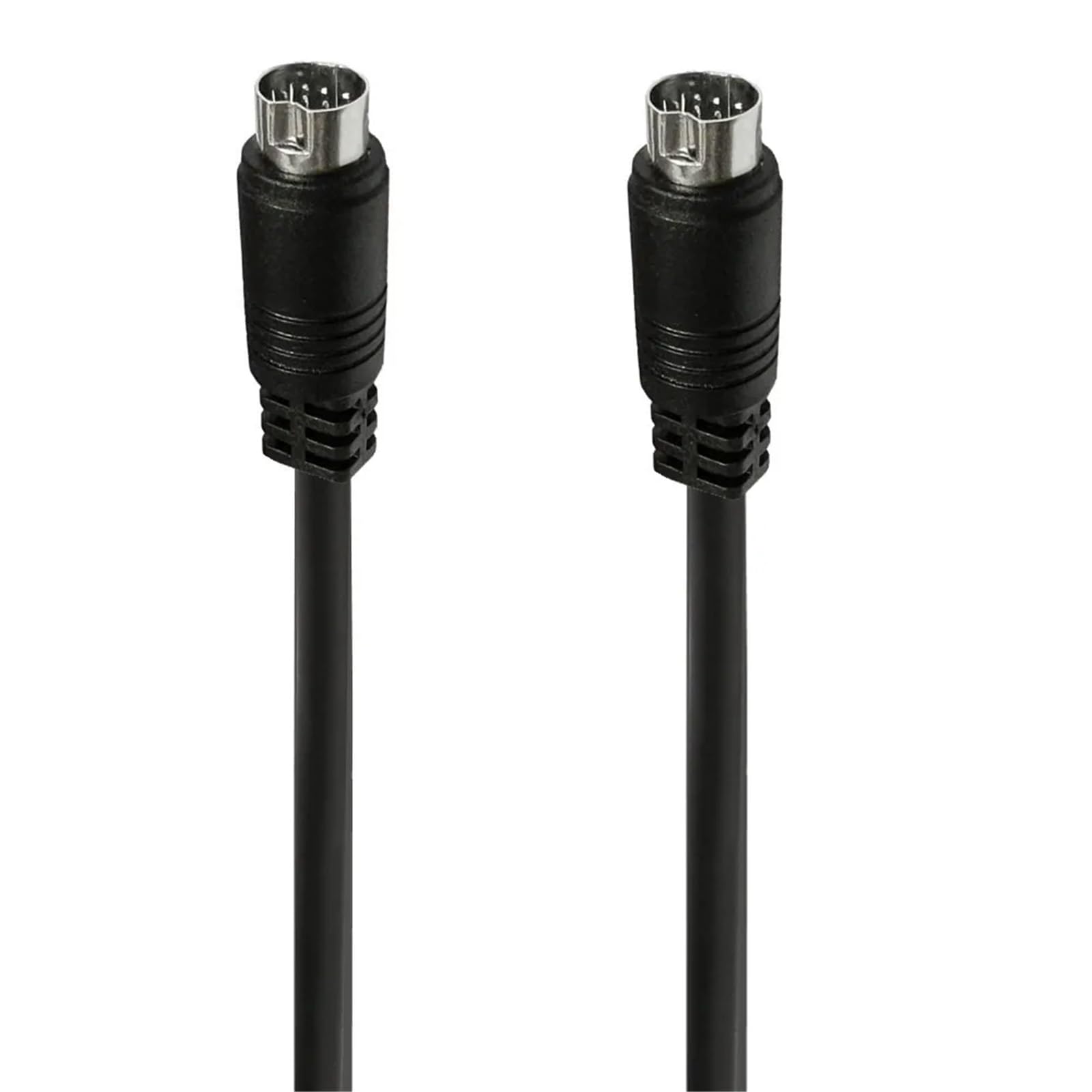 Mini DIN 10-pinowy męski kabel wejściowy audio M/F, 10-pinowy, kompatybilny z odbiornikiem telewizyjnym, monitorem, projektorem, odbiornikiem audio-wideo (męsko-męski, 1,5 m)