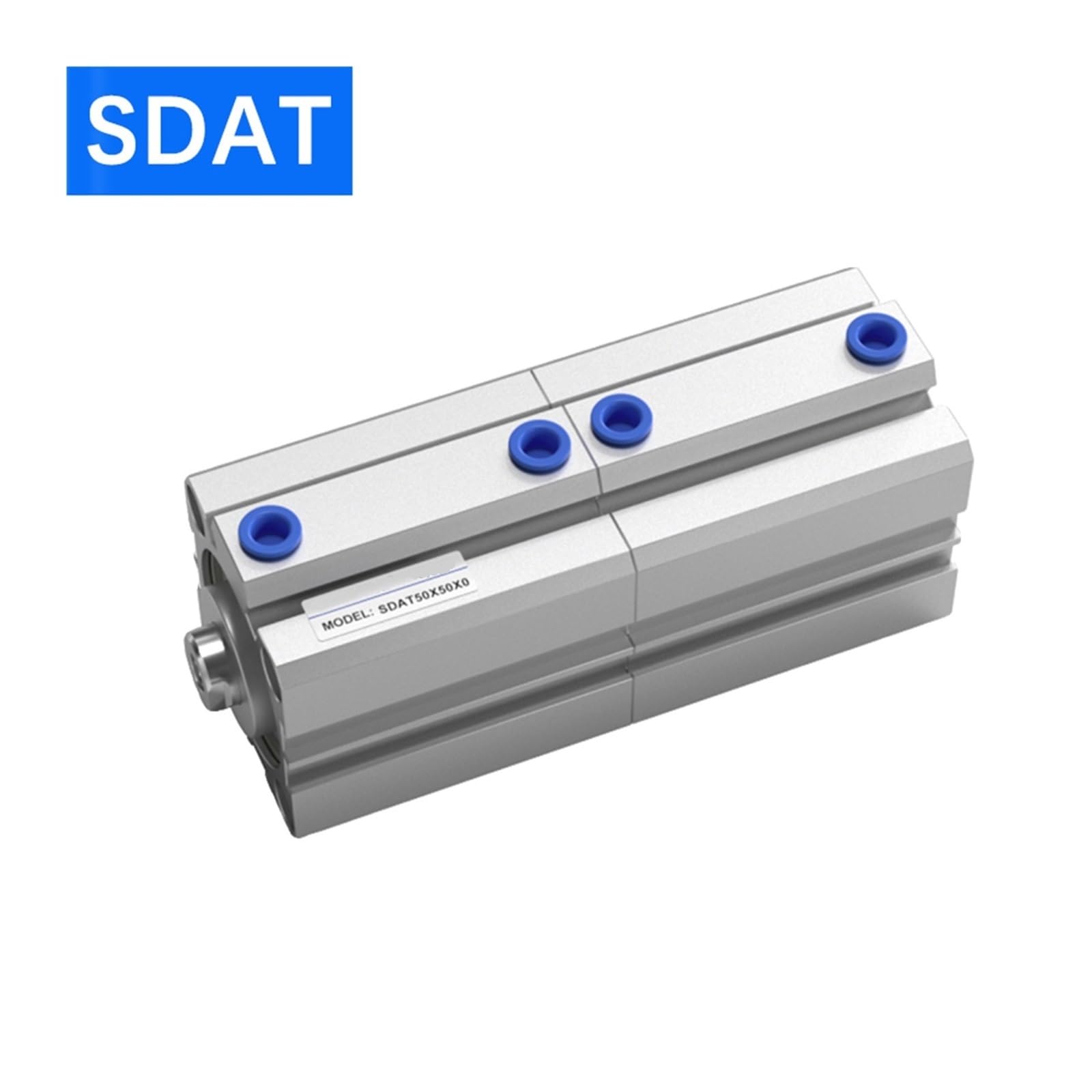 Actuador neumático de carrera 5-50 mm cilindro dúplex doble resistencia SDAT | Cilindro dúplex de alto rendimiento for automatización industrial, robótica y sistemas neumáticos.