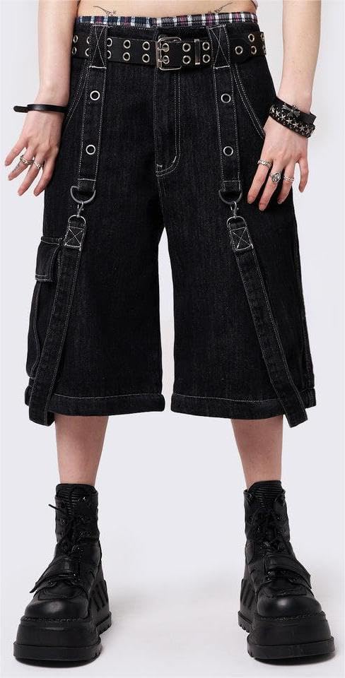 Women Hip Hop Cargo Jeans High Waisted Baggy Wide Leg Jeans Teen Girls Denim Pants with Pockets Streetwear4