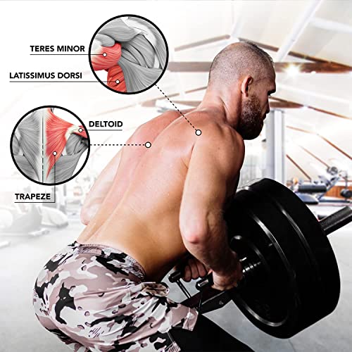 Yes4All T-Bar Row Plate Post Insert Landmine – Fit 2” Olympic Bars – Full 360° Swivel & Easy To Install (Black) #TOP3