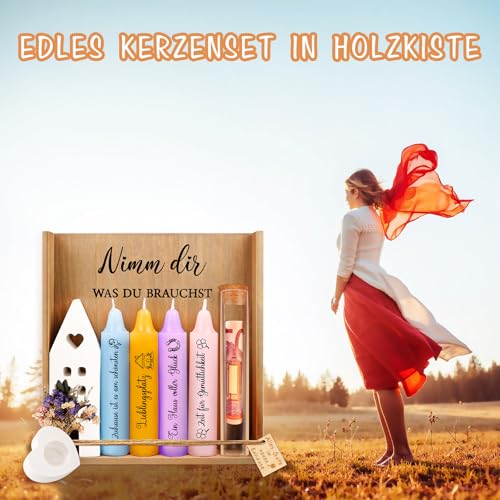 TUZELIYA Einzugsgeschenk | Deko Kerzenhalter Set | Neuen Zuhause Geschenk zum Hauseinzug Richtfest Hauskauf Umzug Hauseinweihung Geschenk für Neue Wohnung Freundin Nachbarn