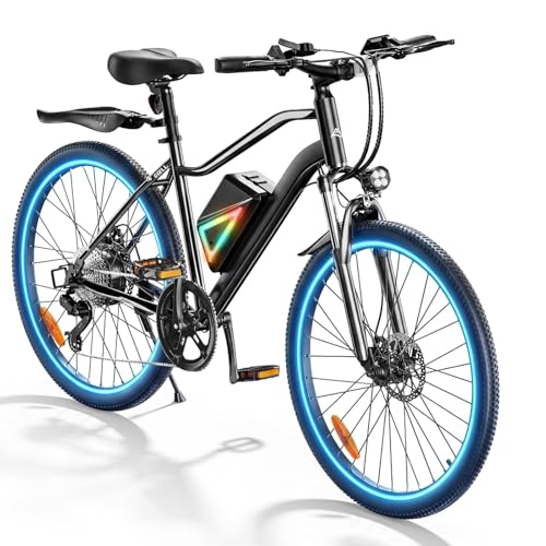 Fcgeoi Electric Bike, 750W Motor, 20MPH & 60+ Miles, 26''