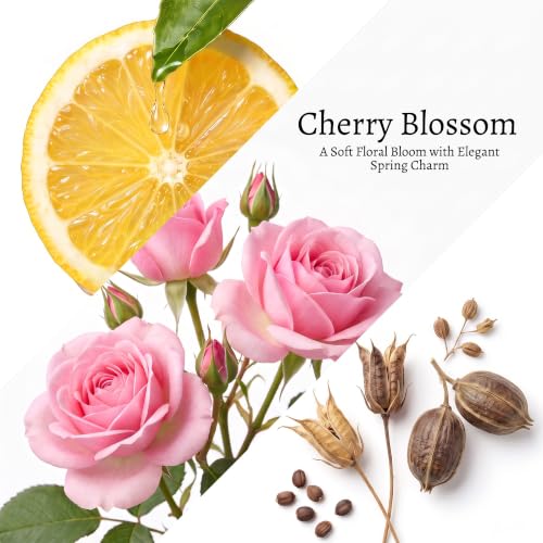 Image of COCORRINA Reed Diffuser Refill, Cherry Blossom, 3.38 fl oz, 6 Reeds
