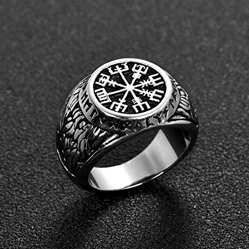 Anel Viking Retrô Masculino Mitologia Deuses Nórdicos Escandinavos Thor Em Aço Inox (33)