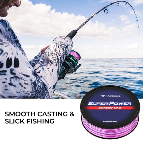 Image of KastKing SuperPower Braided Fishing Line - Abrasion Resistant Braided Lines - Incredible Superline - Zero Stretch - Smaller Diameter - A Must-Have!