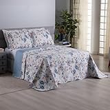 Kit Colcha Cobre Leito 3 Peças Dupla Face Casa Dona 150 fios (Casal, Versailles)