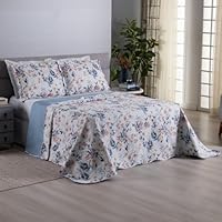 Kit Colcha Cobre Leito 3 Peças Dupla Face Casa Dona 150 fios (Casal, Versailles)